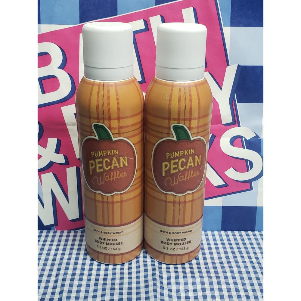 BBW Pumpkin Pecan Waffles Whipped Body Mousse 5.3 oz | Set of 2